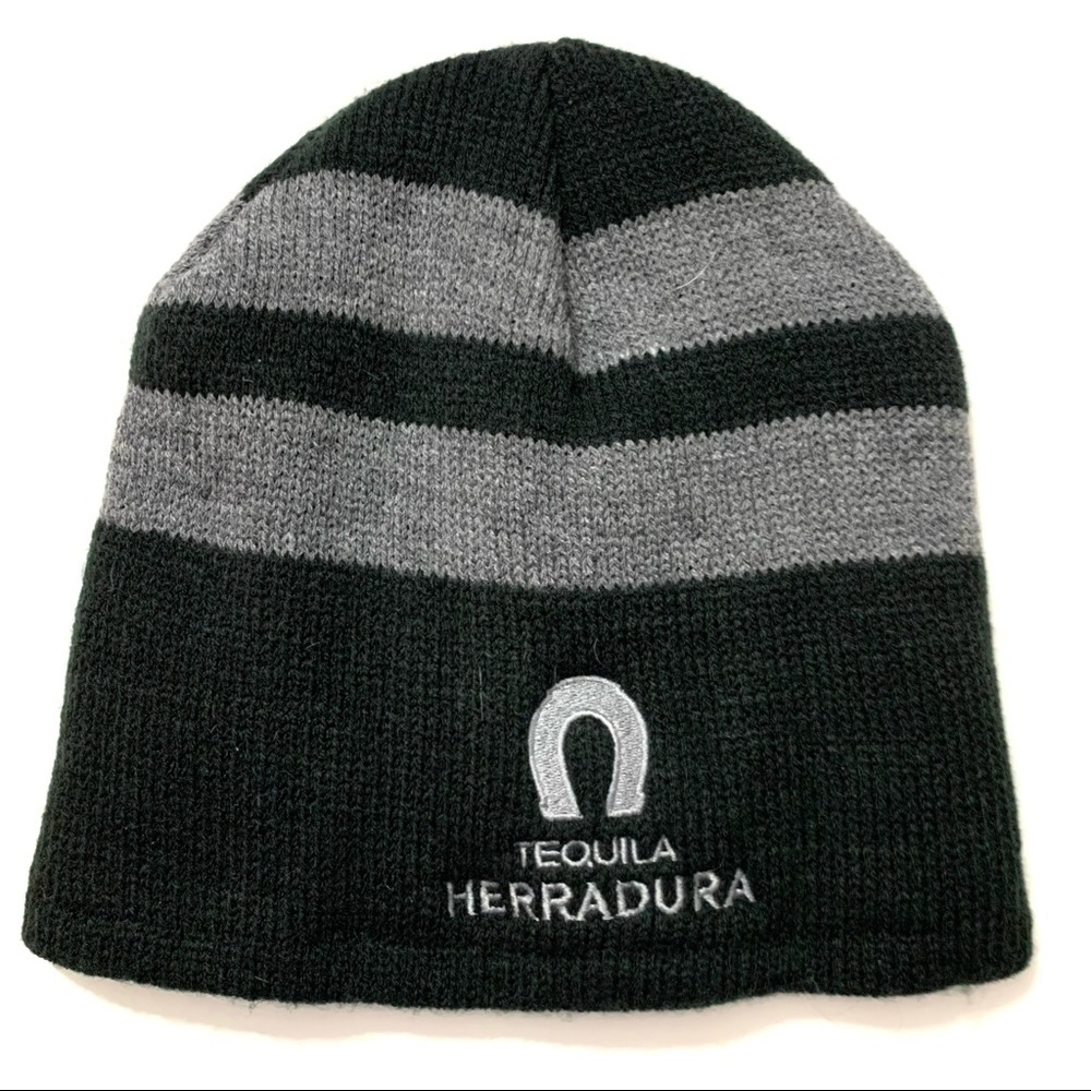 TEQUILA HERRADURA black and gray Winter Beanie